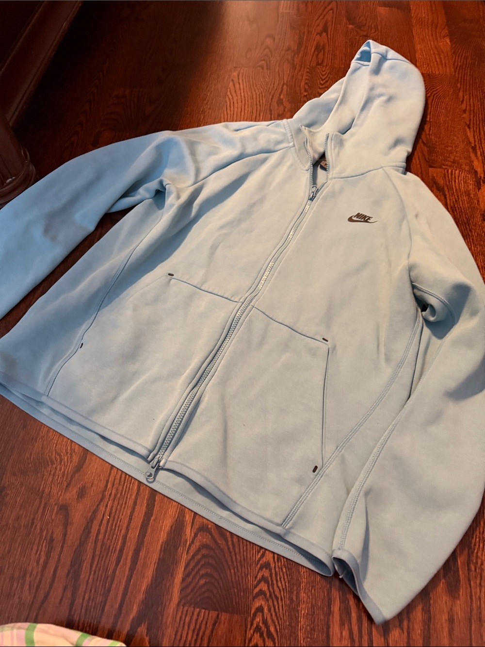 Nike tech Blue Hoodie & Joggers sweat pants fully set. Men’s L large - Picture 4 of 6